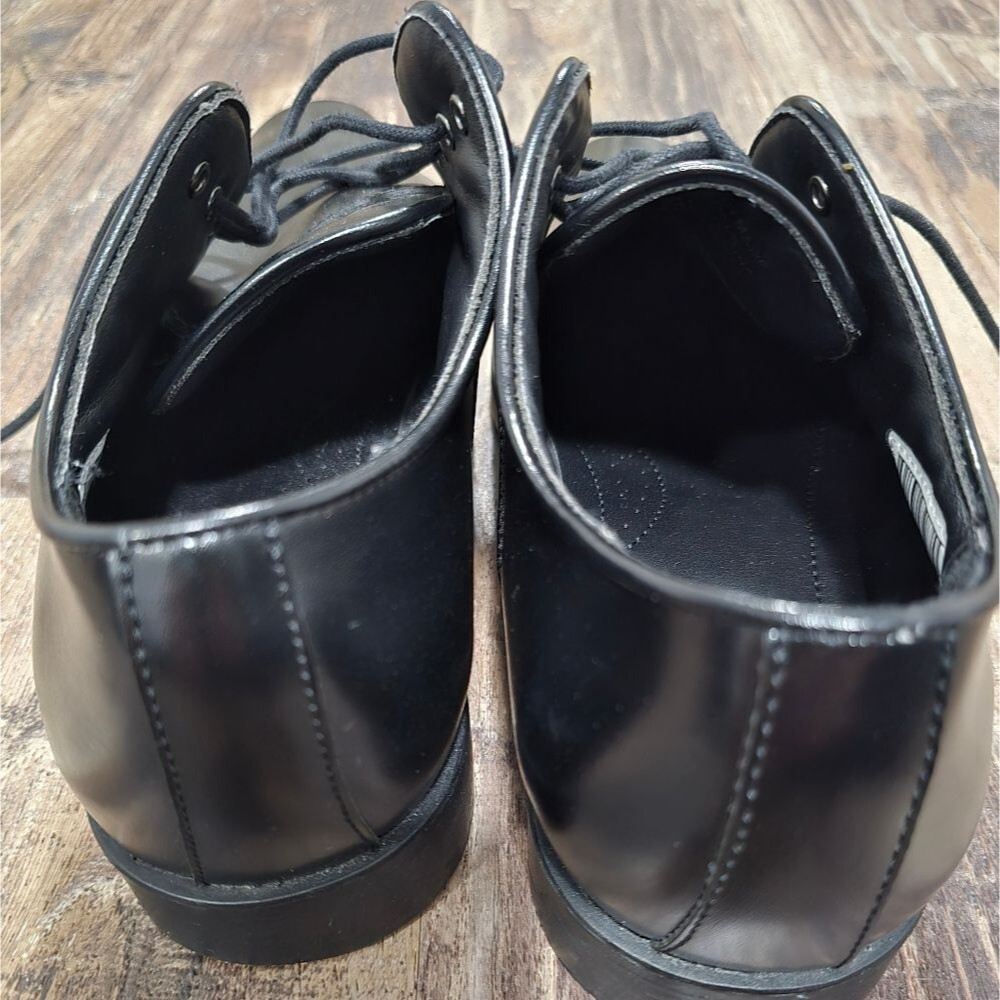 Joseph Abboud Black Leather Dress Shoes Size 9.5 M Excellent Condition - Picture 4 of 5
